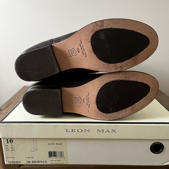 Leon Max Gorden Tall Riding Boot. Chocolate Brown. - Picture 10 of 10